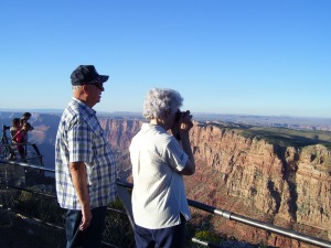 Mom & Dad's first look at the Grand Canyon